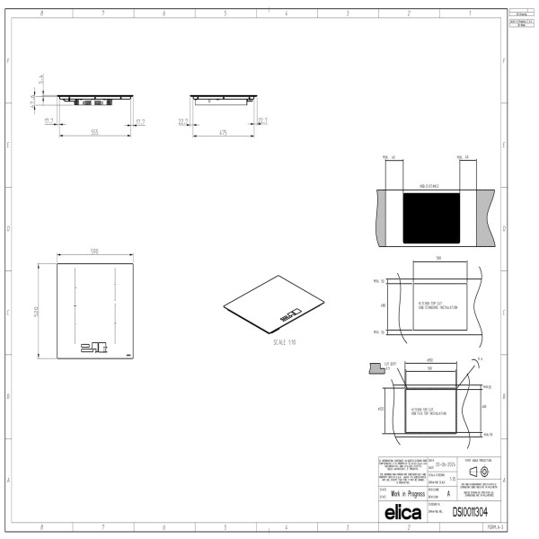 Фото - Варочная панель электрическая Elica RATIO 604 PLUS CONNECT BL
