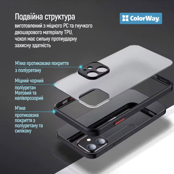 Фото - Чехол для смартфона Colorway Smart Matte Xiaomi Redmi Note 14 Black (CW-CSMXRN14-BK)