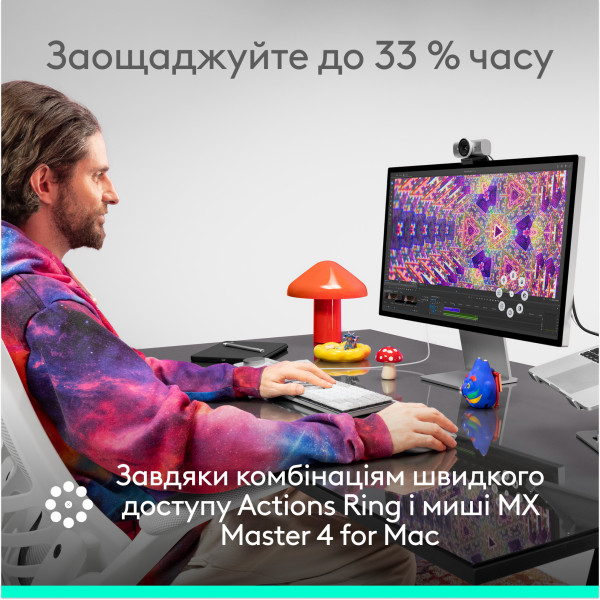 Фото - Миша бездротова Logitech MX Master 4 for Mac Performance Wireless Mouse WHITE SILVER - BT (910-007576)