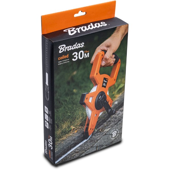 Фото - Рулетка BRADAS fiberglass 30 м (DIY-MH12-03015F/CB)