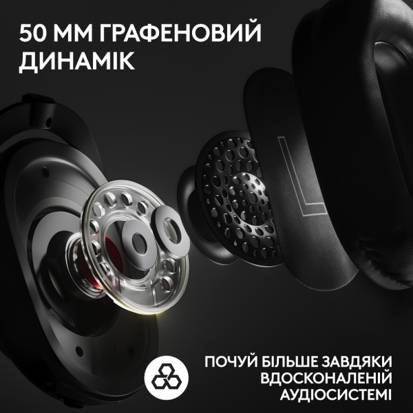 Фото - Гарнітура бездротова ігрова Logitech G PRO X 2 LightSpeed Wireless Black + Stand (991-000550)