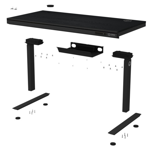 Фото - Стол компьютерный Lorgar PRO 80W Wood Black (LRG-DP80W)