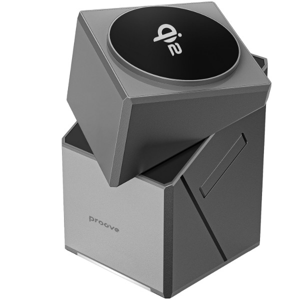 Фото - Бездротовий зарядний пристрій Proove Iron Hide gray (WSIH15000003)