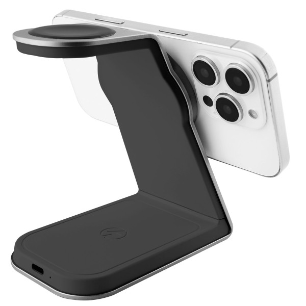 Фото - Беспроводное зарядное устройство Proove Omni Power 3 in 1 Gray