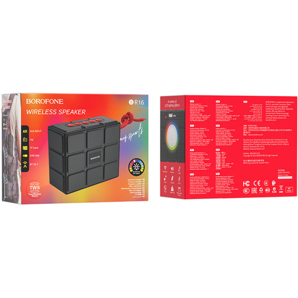 Фото - Портативна акустика BOROFONE BR16 Gage sports wireless speaker Black (6931474749925)