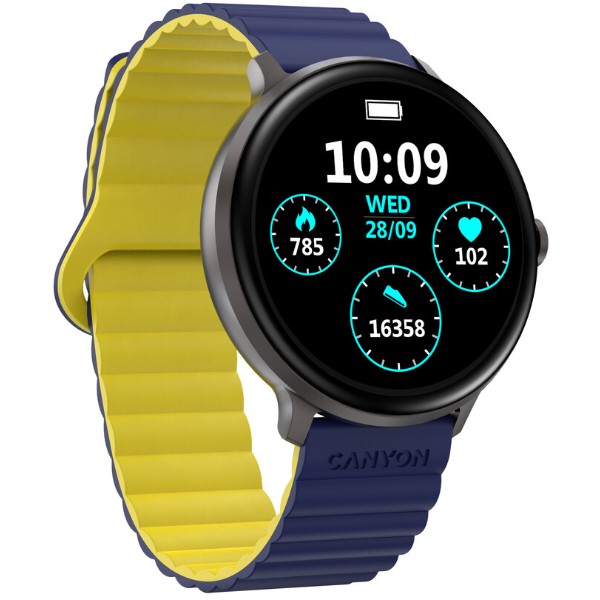 Фото - Смарт-годинник Canyon Jacky SW-69 Blue Yellow (CNS-SW69BL)