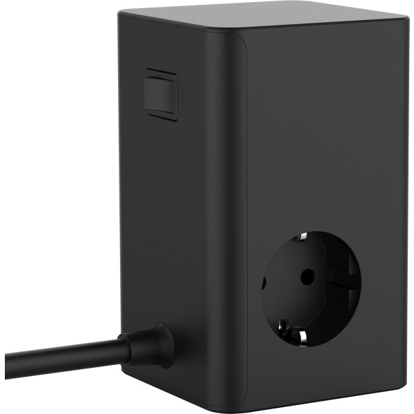 Фото - Мережевий зарядний пристрій Proove Power Cube 65W (3xAC + 2xType-C + 1xUSB) 1.5m black (PSPC36801201)