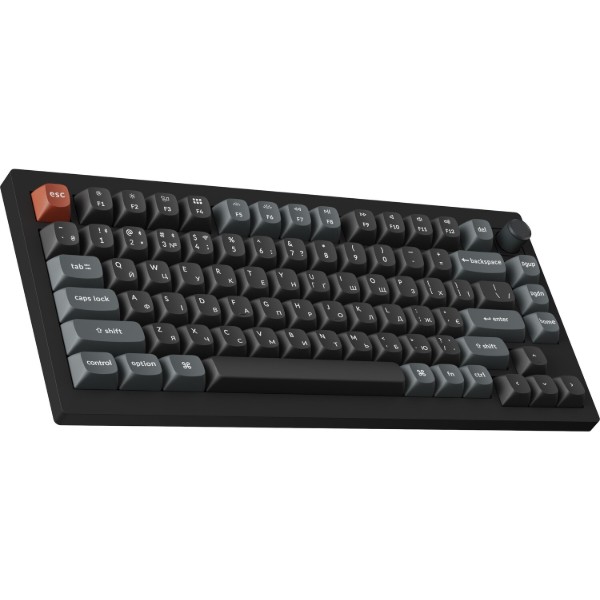 Фото - Клавиатура беспроводная Keychron V1 Ultra Red Switch Black RGB (V1U-D1-UA)