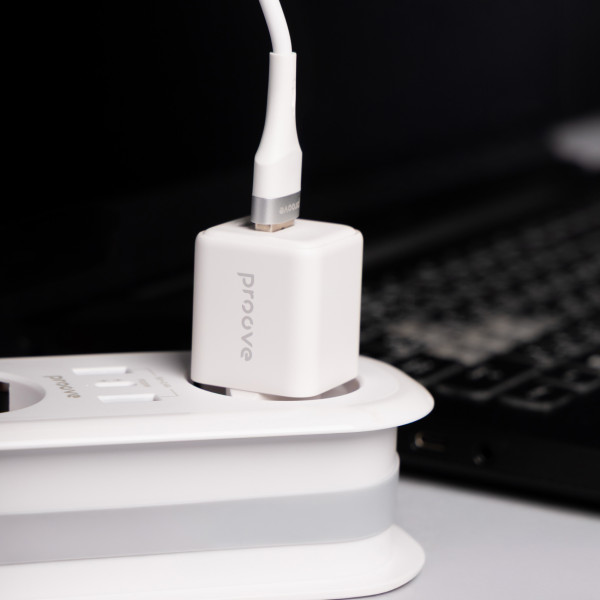 Фото - Мережевий зарядний пристрій Proove Pocket GaN 25W Type-C + USB white (WCPG25111202)