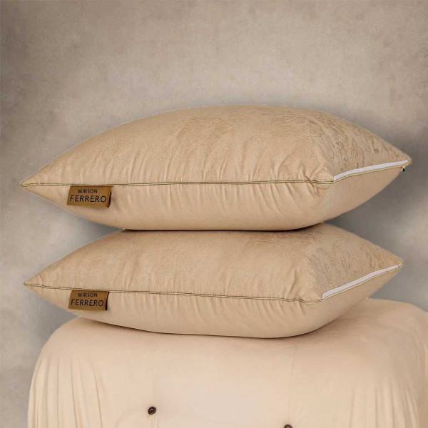 Фото - Подушка стандартная MirSon №15-71 Ferrero Bamboo Gold средняя 50х70 (2200011166728)
