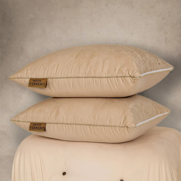 Фото - Подушка стандартна MirSon №15-35 Ferrero EcoSilk Gold 40х60 см (2200011164779)