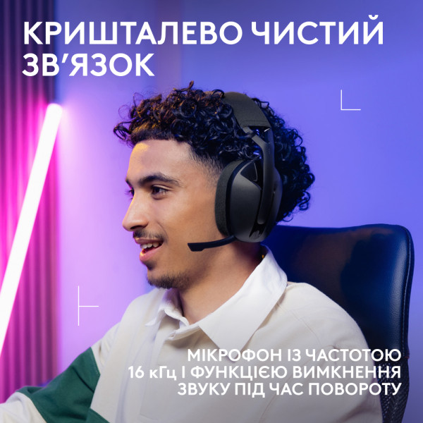 Фото - Гарнітура бездротова ігрова Logitech G321 LightSpeed Black (981-001563)