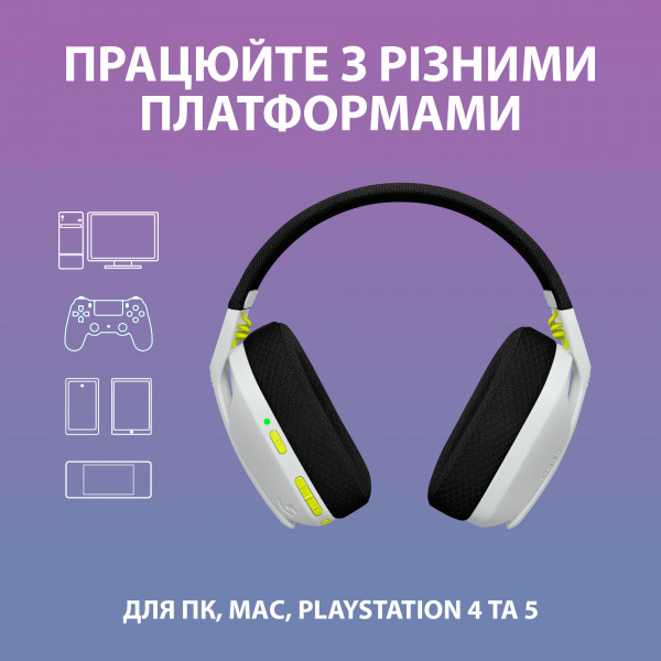 Фото - Гарнітура бездротова ігрова Logitech Wireless Gaming Combo G435SE/G305SE - Black/White/Lime (981-001162)