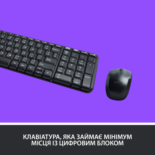 Фото - Клавиатура и мышь Logitech Wireless Combo MK220 (920-003169)