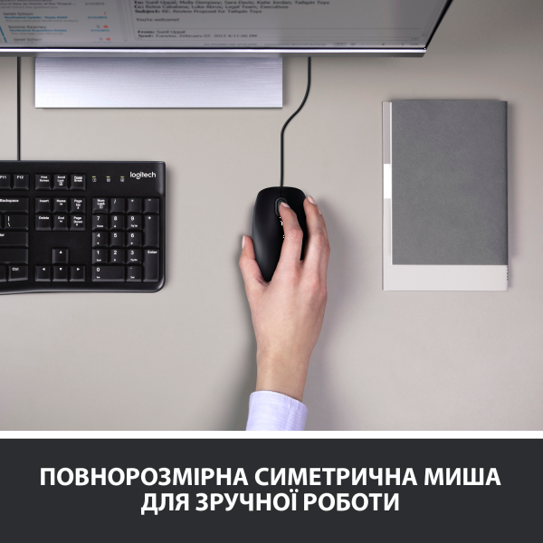 Фото - Клавіатура+миша Logitech MK120 USB UA (920-002563)