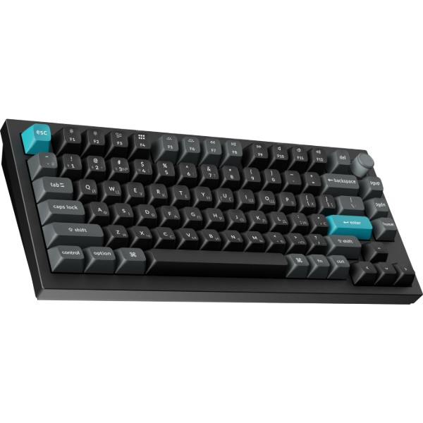 Фото - Клавіатура бездротова Keychron Q1 Ultra Red Switch Black RGB (Q1U-M1-UA)