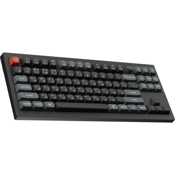 Фото - Клавиатура беспроводная Keychron V3 Ultra Red Switch Black RGB (V3U-D1-UA)