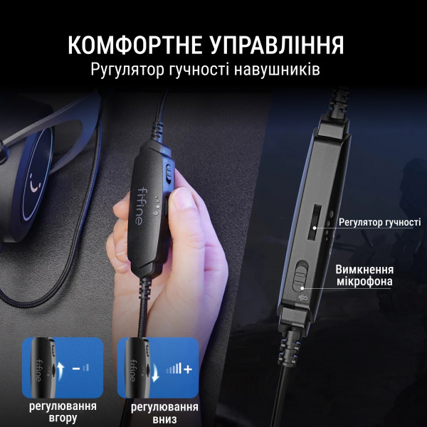 Фото - Гарнитура проводная игровая Fifine H3 Black
