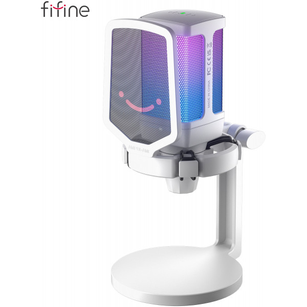 Фото - Микрофон для компьютера проводной Fifine Q6W USB White