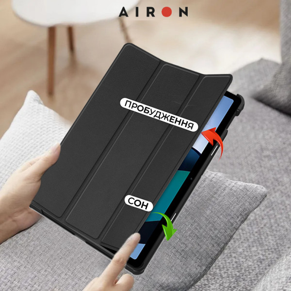 Фото - Чохол для планшету AIRON Premium for Xiaomi Redmi Pad SE 11 2023 із захисною плівкою та серветкою Black (4822352781105)