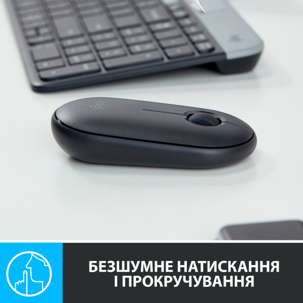 Фото - Мышь беспроводная Logitech Pebble M350 USB Black (910-005718)