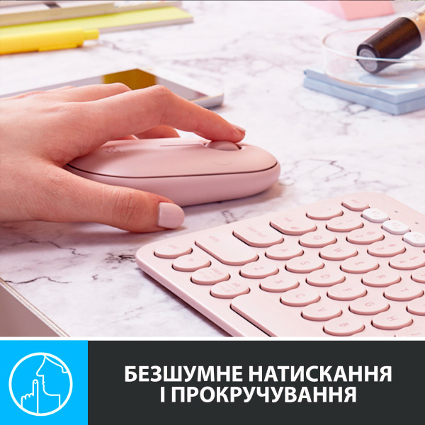Фото - Мышь беспроводная Logitech Pebble M350 USB Pink (910-005717)