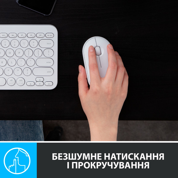 Фото - Мышь беспроводная Logitech Pebble M350 USB White (910-005716)