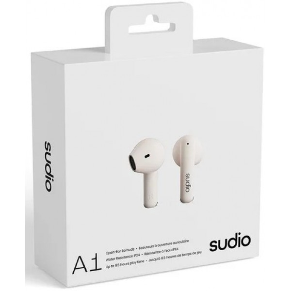 Фото - Навушники вкладиші бездротові TWS Sudio A1 Snow White (A1WHT)