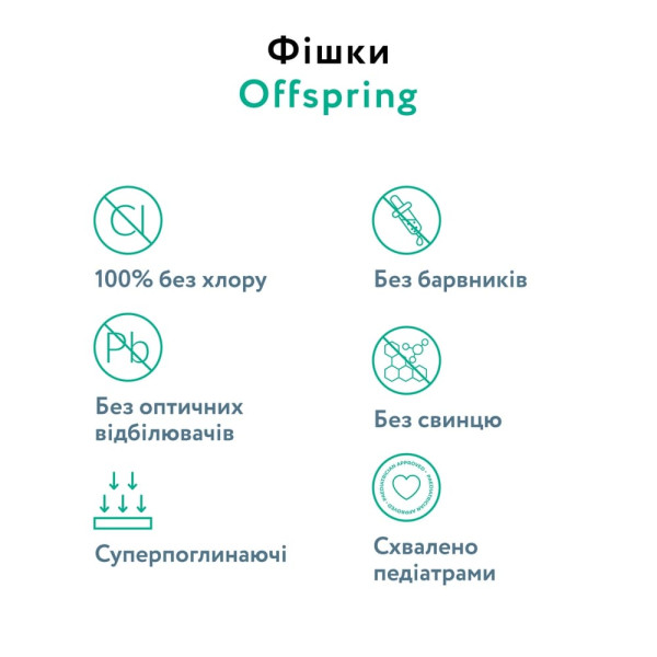 Фото - Одноразові підгузки Offspring розмір NB до 4 кг 56 шт. Котики (DP-OI-FAT-NB56P-MTC)