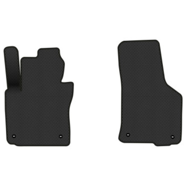 Фото - Килимки з екошкіри в салон авто передні EVAtech для Octavia A5 (MT, 4 clips) Skoda 2004-2013 2 покоління Liftback EU (SK12163AV2TL4BBB)