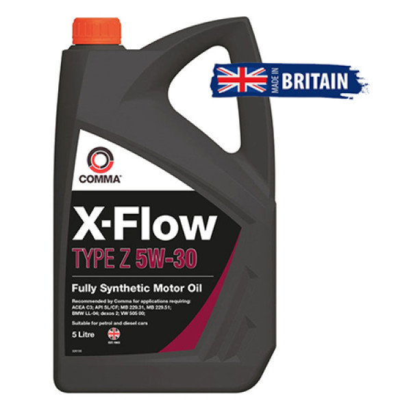 Фото - Олива для авто COMMA X-FLOW TYPE Z 5W-30 5л (XFZ5L)