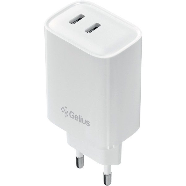 Фото - Уцінка - Мережевий зарядний пристрій Gelius Wall charger Dos 40W GP-HC062 2Type-C White