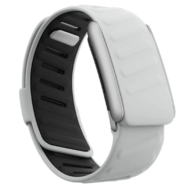 Фото - Ремешок для фитнес-браслета Armorstandart Silicone Tech for Whoop 5.0 Grey with Silver (ARM93098)