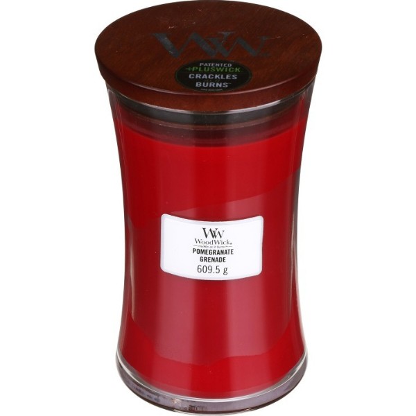 Фото - Свеча стекло Woodwick Large Pomegranate (Гранат) 609г (1725417E)