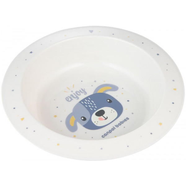 Фото - Тарілка обідня Canpol babies CUTE ANIMALS - блакитна (4/412_blu2)
