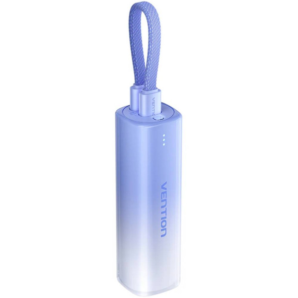 Фото - Уценка - Батарея мобильная Vention 5000mAh 20W PD, USB-C In/Out, Lightning In/Out, with cable, Gradient Blue (FHWL0)
