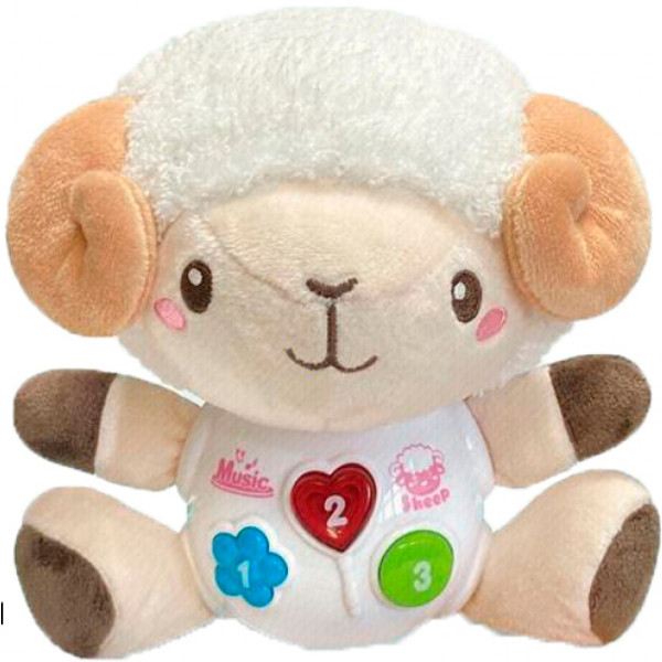 Фото - Інтерактивна іграшка м'яка Sunlike Баранчик зі світлом і звуком (SL88029)