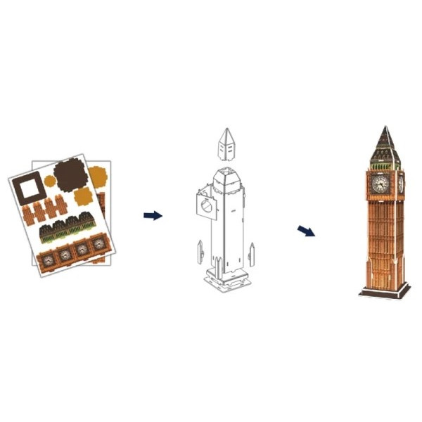 Фото - 3D пазли Cubic Fun "Біг Бен" серія міні (S3015h)