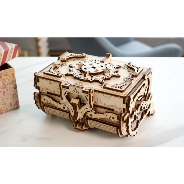 Фото - 3D пазли Ugears Антикварна скринька (70089)