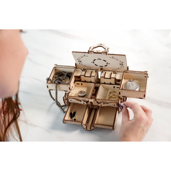 Фото - 3D пазли Ugears Антикварна скринька (70089)