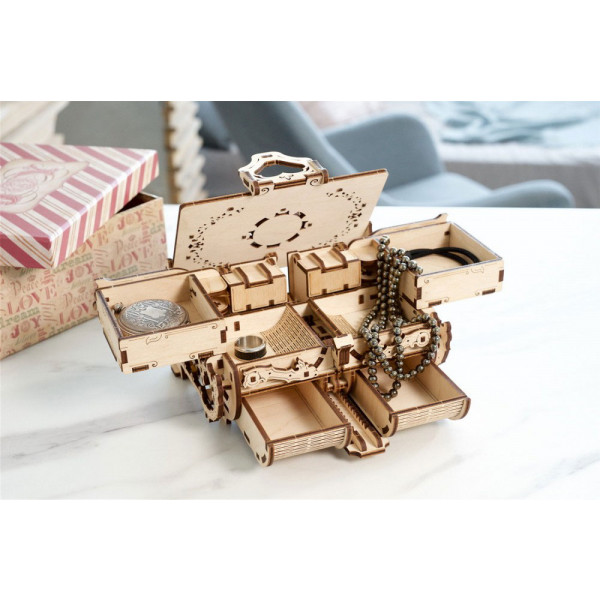 Фото - 3D пазли Ugears Антикварна скринька (70089)