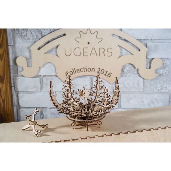 Фото - 3D пазлы Ugears Механический цветок (70019)