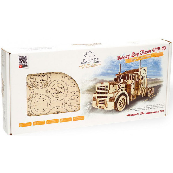 Фото - 3D пазлы Ugears Тягач VM-03 (70056)