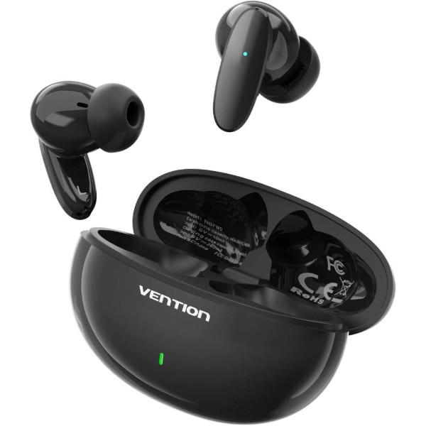 Фото - Навушники вкладиші бездротові TWS Vention Elf Earbuds E01 Black (NBFB0)
