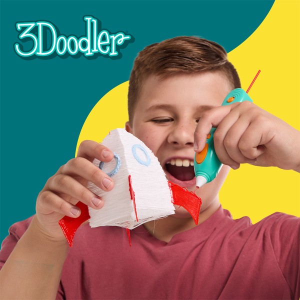 Фото - 3D-ручка 3Doodler Start Plus МЕГАКРЕАТИВ 147 стержней, 9 шаблонов (3DS2B-011)