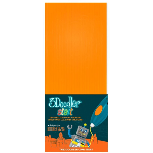 Фото - 3D-стрижні 3Doodler помаранчевий 24 шт. (3DS-ECO06-ORANGE-24) Фото - 3D-стрижні 3Doodler помаранчевий 24 шт. (3DS-ECO06-ORANGE-24)