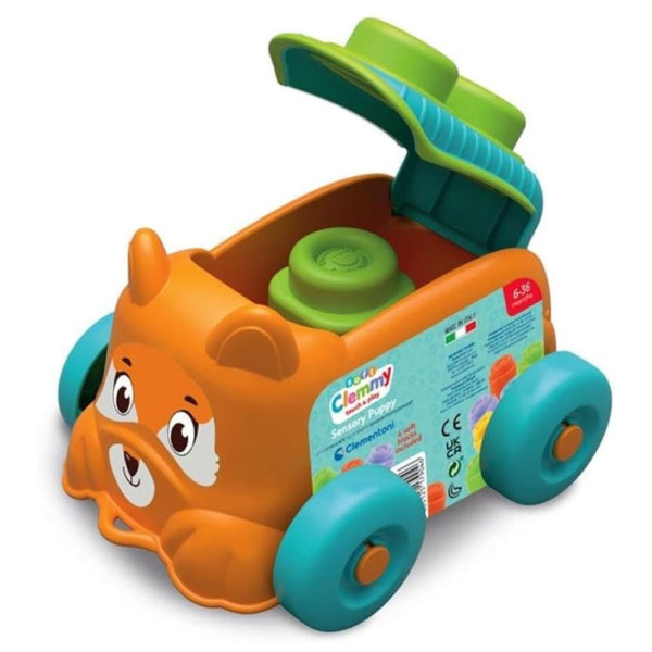 Фото - Базовий ігровий транспорт для малюка Clementoni Sensory Puppy серія Soft Clemmy лисиця (17904.10)