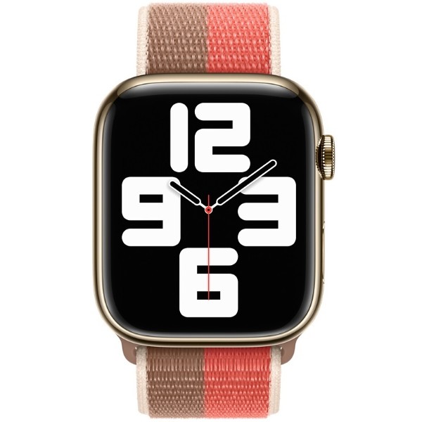Фото - Ремінець для смарт-годинника Apple 41mm Pink Pomelo/Tan Sport Loop - Regular (ML2P3ZM/A)