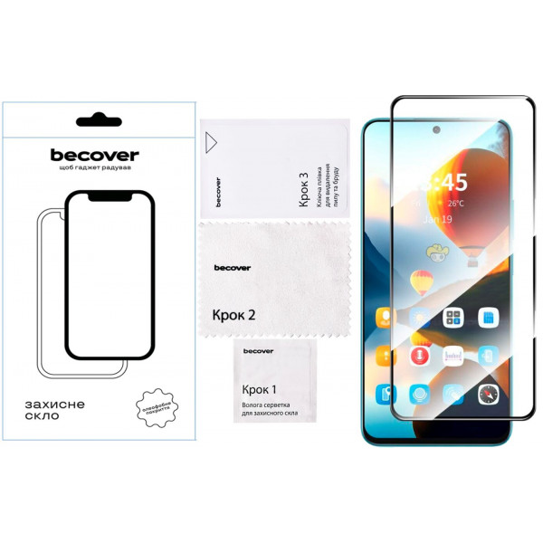 Фото - Захисне скло для смартфону BeCover for Infinix Hot 50 (X6720) Black (712148)