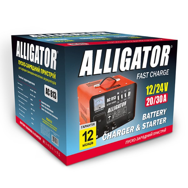 Фото - Пускозарядное устройство ALLIGATOR 140А/45А, 12/24V (AC813)